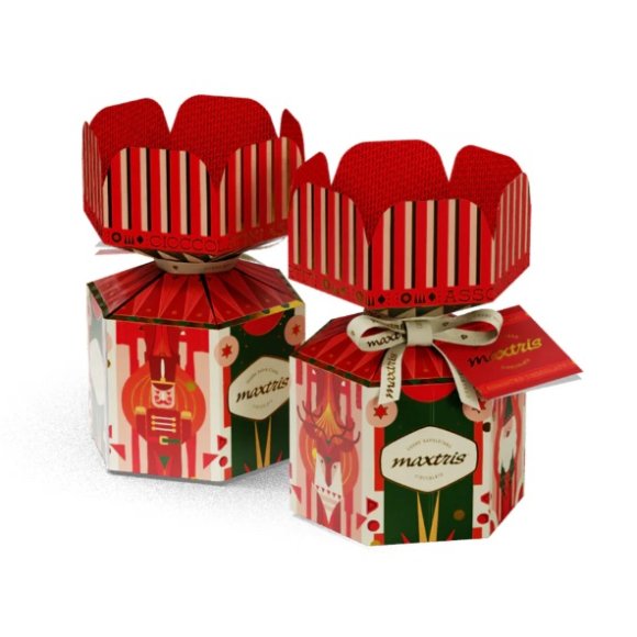 MAXTRIS CONFEZIONE NATALE MEZZA CARAMELLA GUSTI ASSORTITI DA 70 GR 