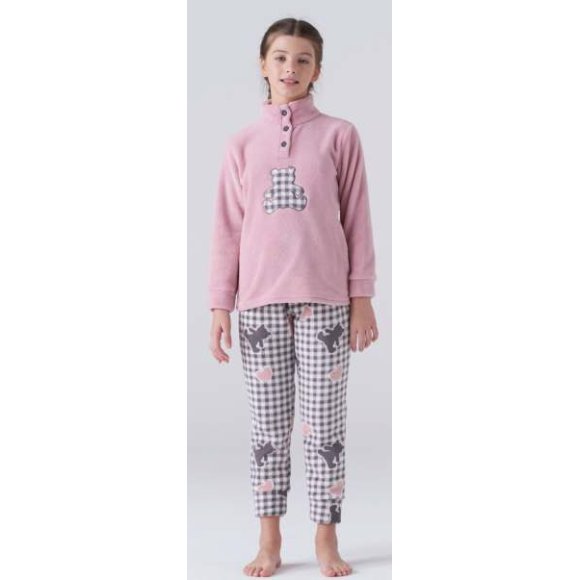KAREL - PIGIAMA IN PILE BAMBINA COD.KF7264PLG