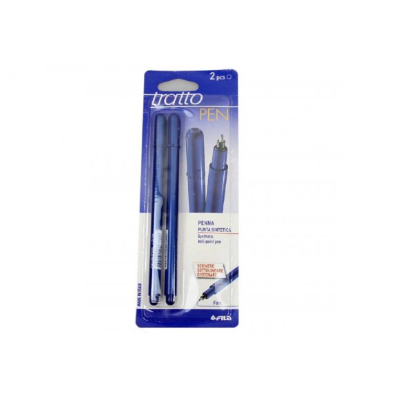 TRATTO PEN METAL 2PZ BLU 030801