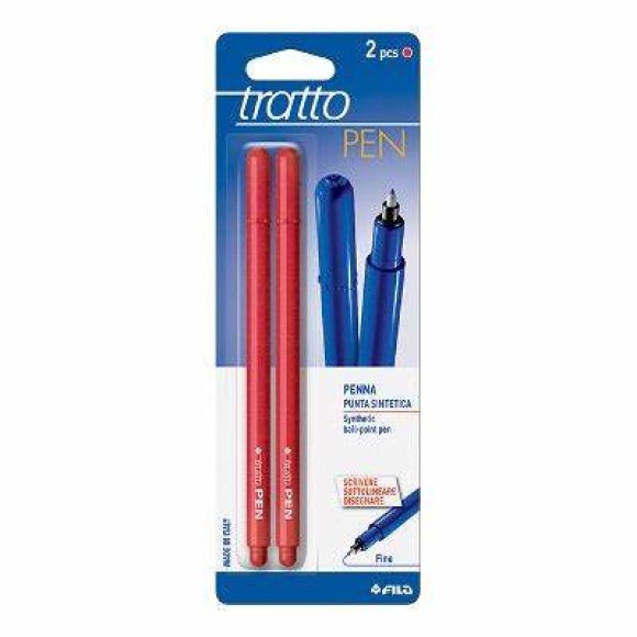 TRATTO PEN METAL 2PZ ROSSO 030802