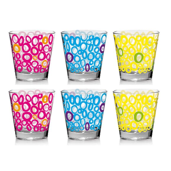 Set 6 Bicchieri In Vetro Per Acqua Linea "Nadia"