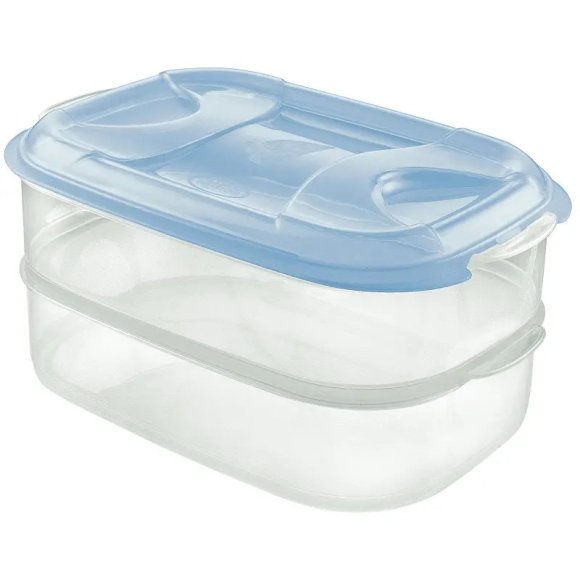 SET CONTENITORI 2 PIANI "NUVOLA PLUS" - ACQUA 