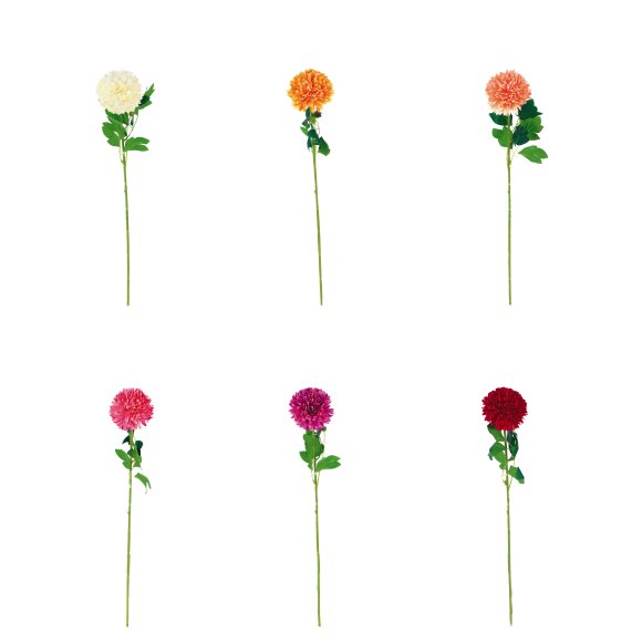 DALIA PER DECORAZIONE 66 CM - COLORI ASSORTITI