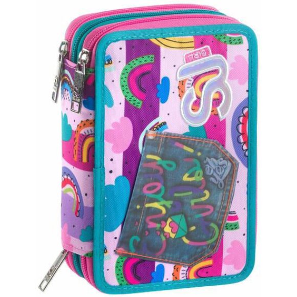 ASTUCCIO*3 ZIP GANG COLORBOW GIRL