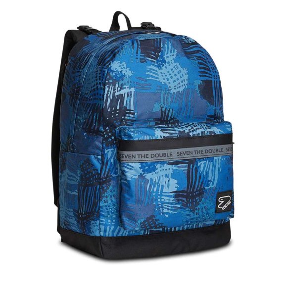 ZAINO REVERSIBILE C/CUFFIE BLU