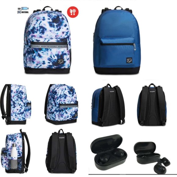 ZAINO REVERSIBILE C/CUFFIE VIOLET