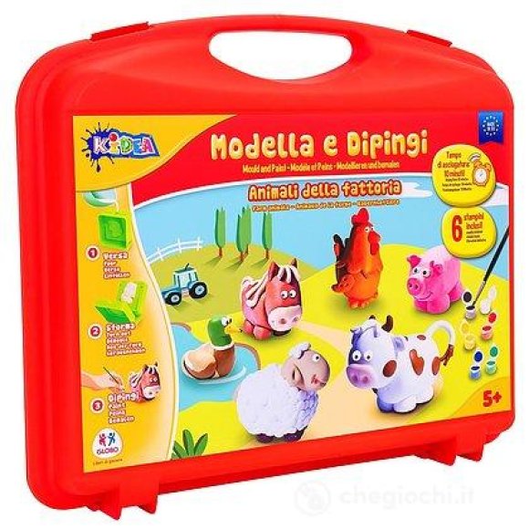 FORMINE GESSO 6 PEZZI COLORATI