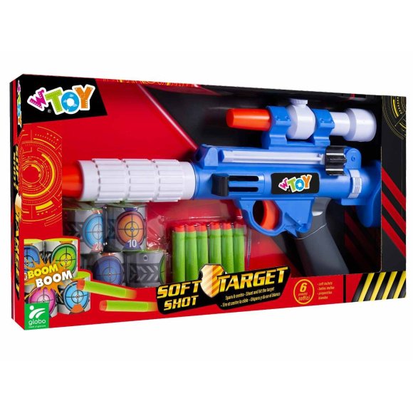 FUCILE CON 6 PROIETTILI SOFFICI E