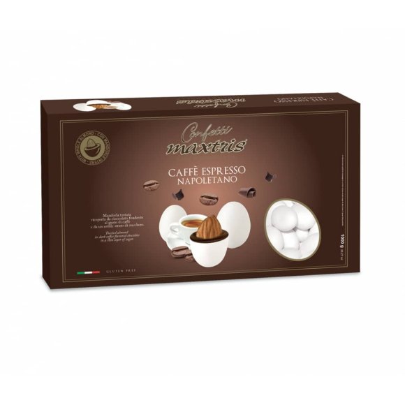Maxtris Caffè Espresso Napoletano Confetti Bianchi 1 Kg