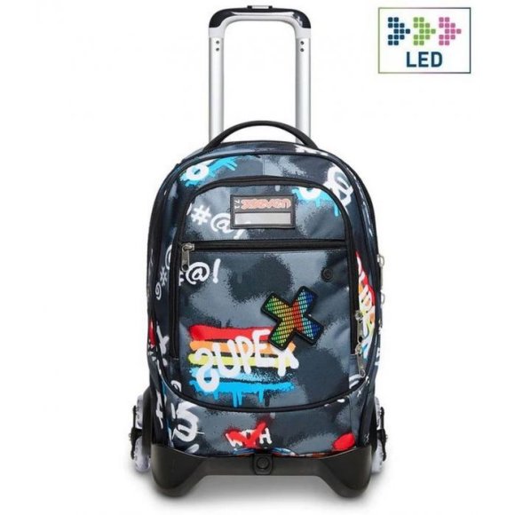 ZAINO TROLLEY JACK ROCK ON BOY