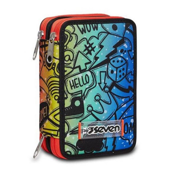 ASTUCCIO 3 ZIP SEVEN FLUO STAMP