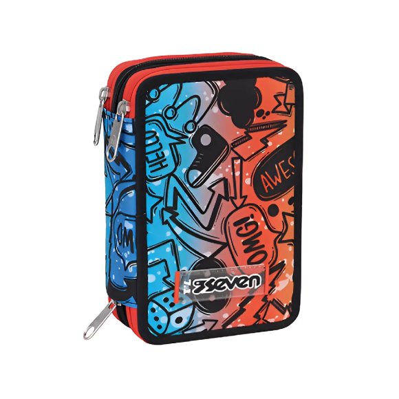 ASTUCCIO 3 ZIP SEVEN FLUO STAMP