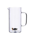 CARAFFA IN VETRO CON FIGURA 3D - DECORAZIONI ASSORTITE