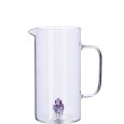 CARAFFA IN VETRO CON FIGURA 3D - DECORAZIONI ASSORTITE