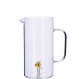 CARAFFA IN VETRO CON FIGURA 3D - DECORAZIONI ASSORTITE