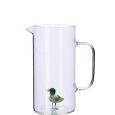 CARAFFA IN VETRO CON FIGURA 3D - DECORAZIONI ASSORTITE