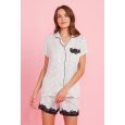 NOIDINOTTE - PIGIAMA DONNA MANICA CORTA COD. FA8211 - COLORI ASSORTITI