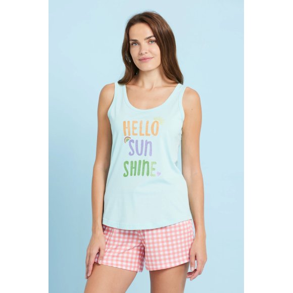 NOIDINOTTE - PIGIAMA DONNA SPALLA LARGA COD.FA8212 - COLORI ASSORTITI