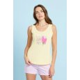 NOIDINOTTE - PIGIAMA DONNA SPALLA LARGA COD.FA8212 - COLORI ASSORTITI
