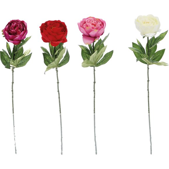 PEONIA PER DECORAZIONE 73 CM - COLORI ASSORTITI