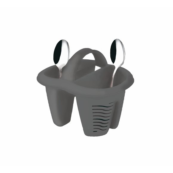 PORTAPOSATE IN PLASTICA - GRIGIO