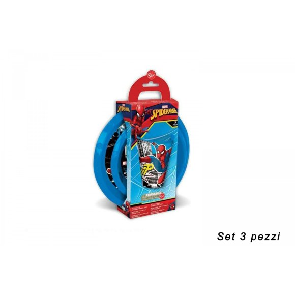 SPIDERMAN*SET 3 PEZZI PIATTO FONDO+