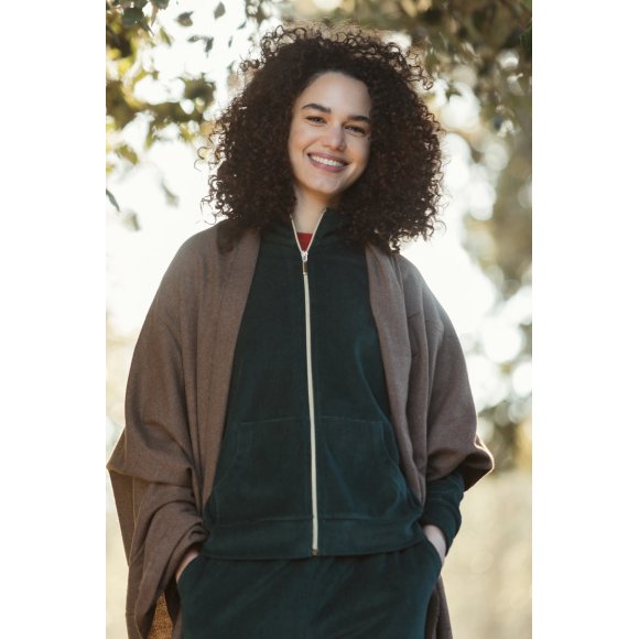 NOIDINOTTE - COMPLETO DONNA FULL ZIP COD.FA8437AB - VERDE