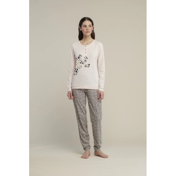 NOIDINOTTE - PIGIAMA DONNA COTONE COD.FA8541AB - ROSA