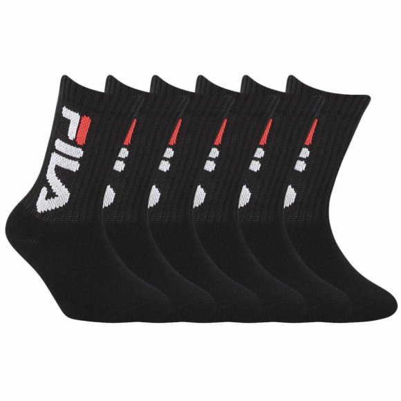 FILA - 2 PEZZI CALZINO BAMBINO COD. F8598 - NERO