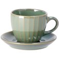 SERVIZIO CAFFE IN CERAMICA KANE PER 2 PERSONE - 3 COLORI ASSORTITI