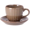 SERVIZIO CAFFE IN CERAMICA KANE PER 2 PERSONE - 3 COLORI ASSORTITI