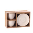 SERVIZIO CAFFE IN CERAMICA KANE PER 2 PERSONE - 3 COLORI ASSORTITI