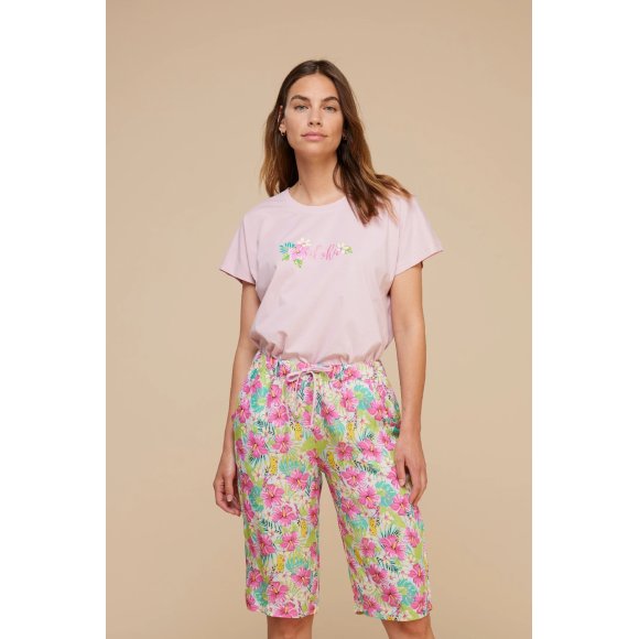 NOIDINOTTE - PIGIAMA DONNA IN COTONE COD.FA8648AB - ROSA