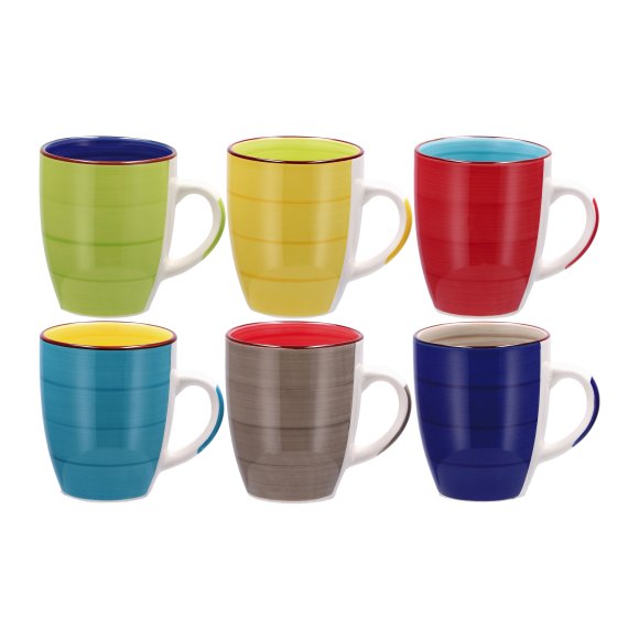 TAZZA MUG CERAMICA "LINDA" - COLORI ASSORTITI