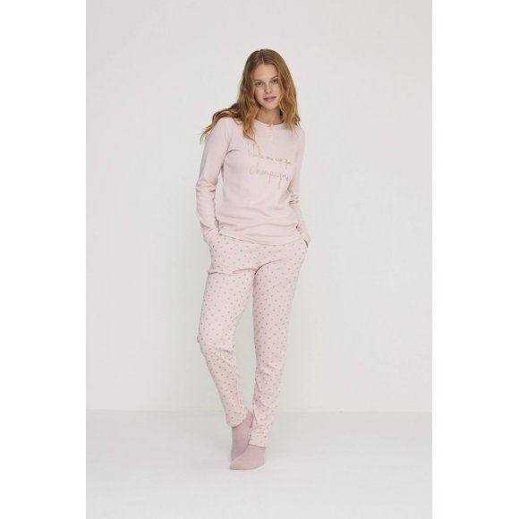 NOIDINOTTTE - PIGIAMA DONNA COD. FA8798PB-401 - ROSA ANTICO
