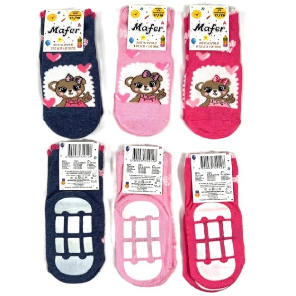 MAFER CALZINO ANTISCIVOLO BIMBA ART.BAN9044 - COLORI ASSORTITI MAFER CALZINO ANTISCIVOLO BIMBA ART.BAN9044 - COLORI ASSORTITI