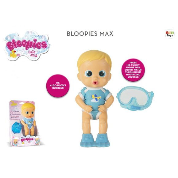 BLOOPIES MAX BAMBOLA BAGNETTO