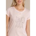 NOIDINOTTE - PIGIAMA DONNA MANICA CORTA COD.FA009075 - ROSA