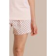 NOIDINOTTE - PIGIAMA DONNA MANICA CORTA COD.FA009075 - ROSA