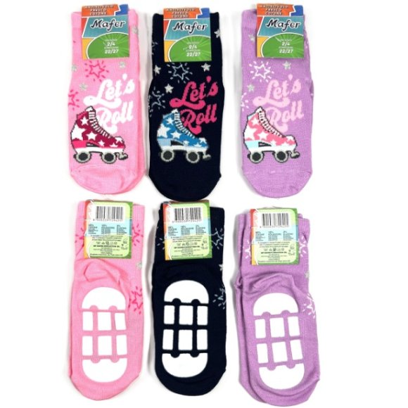 MAFER CALZINO ANTISCIVOLO BIMBA ART.RAN9086 - COLORI ASSORTITI MAFER CALZINO ANTISCIVOLO BIMBA ART.RAN9086 - COLORI ASSORTITI