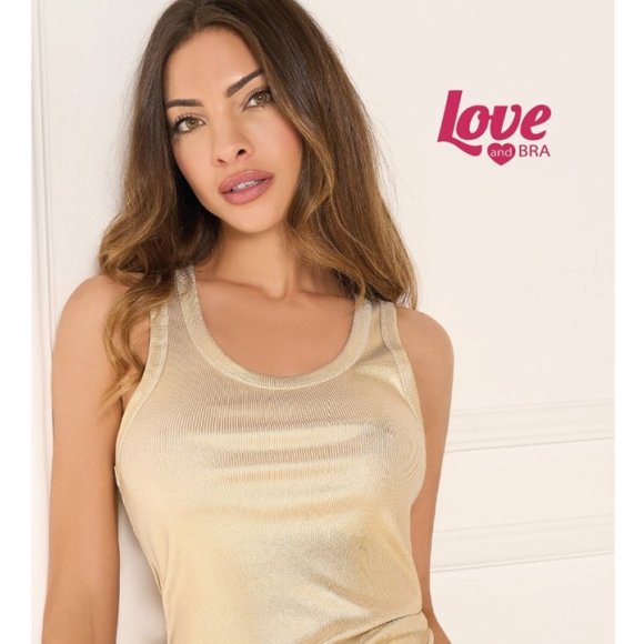 LOVE&BRA - CANOTTA DONNA COD.91471 - ORO