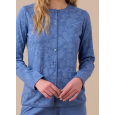 NOI DI NOTTE-Pigiama Donna Caldo Cotone Articolo Flory FA9270 