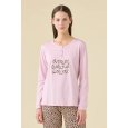 NOI DI NOTTE PIGIAMA DONNA MANICA LUNGA ART.FA009468 - ROSA/MACULATO 