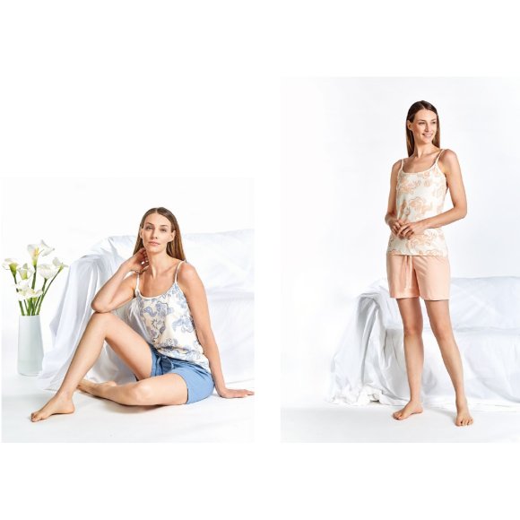 LAURA BIAGIOTTI - PIGIAMA DONNA CANOTTA COD. 96862 - COLORI ASSORTITI