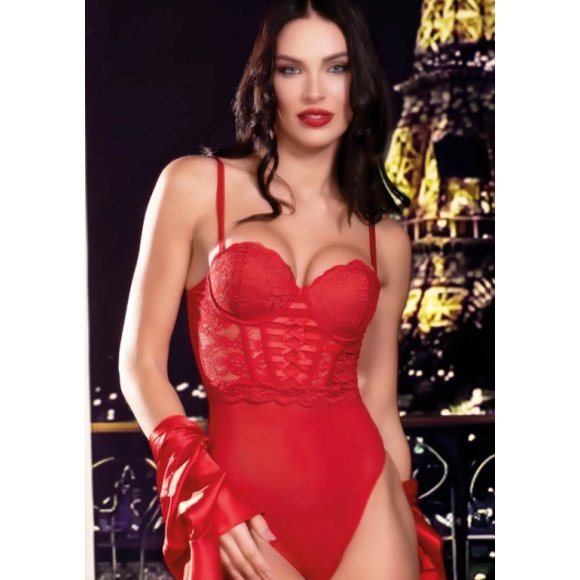 LOVE AND BRA NATALE COORDINATO BODY BALCONCINO IN PIZZO E TULLE DEFILE' ART.98151 LOVE AND BRA NATALE COORDINATO BODY BALCONCINO IN PIZZO E TULLE DEFILE' ART.98151