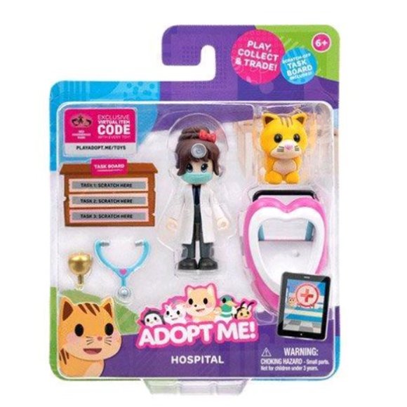 ADOPT ME DOTTORE 2 PERSONAGGI + ACCESSORI ADOPT ME DOTTORE 2 PERSONAGGI + ACCESSORI