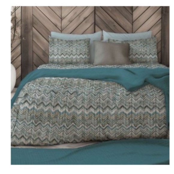 AGADIR COMPLETO LENZUOLO COPRILETTO 2 PIAZZE - BLU