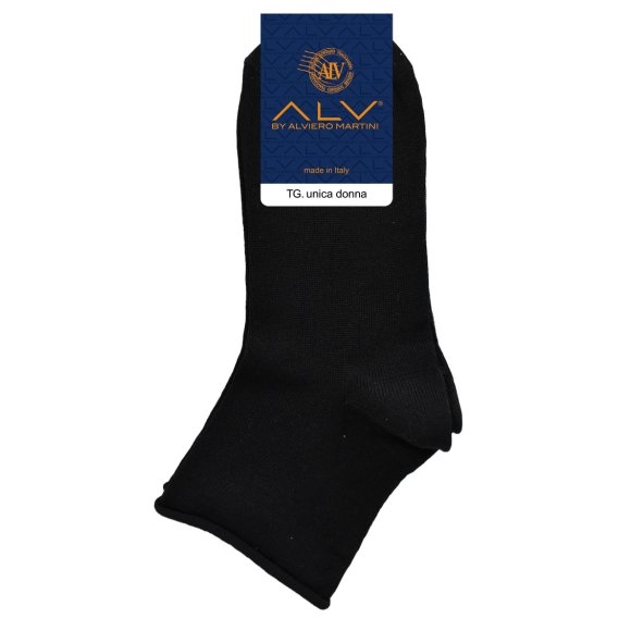 ALVIERO MARTINI - CALZINO DONNA "VICKY" COD.ALV3762 - NERO