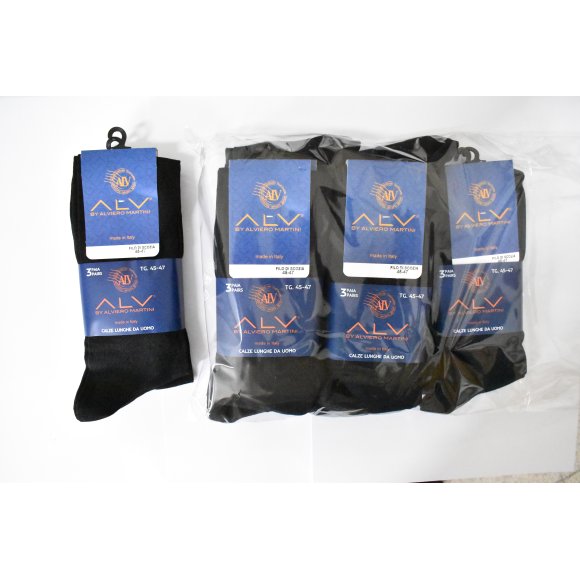 ALVIERO MARTINI CALZINO UOMO "GRAFIC" LUNGO COD ALV4191 - 3 PEZZI