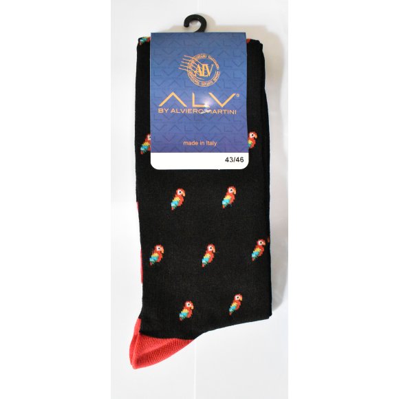 ALVIERO MARTINI - CALZINO PAPPAGALLO CORTO COD.ALV4S00 - COLORI ASSORTITI